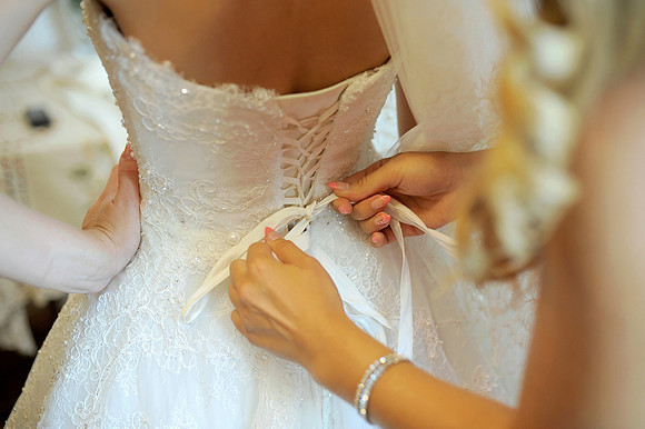 Back of Wedding Dress